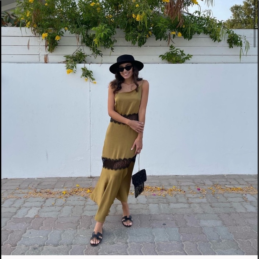 Zara combination slip dress